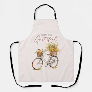 Choose to Be Grateful – Bicycle & Rustic Fall Apron