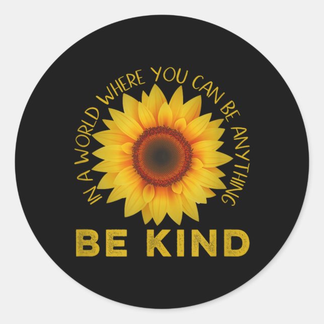 Choose To Be Kind Today - Kindness Classic Round Sticker (Front)