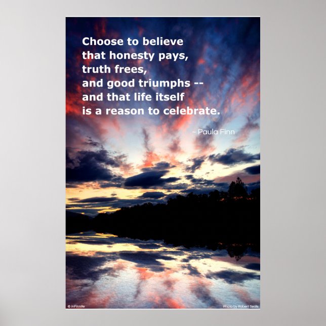Choose to believe that honesty pays...Poster Poster (Front)