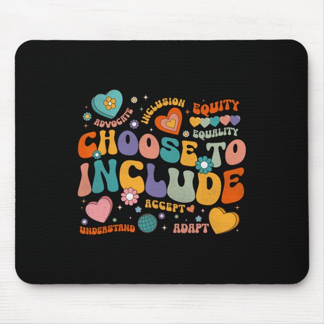 Choose To Include Autism Awareness  Mouse Mat (Front)