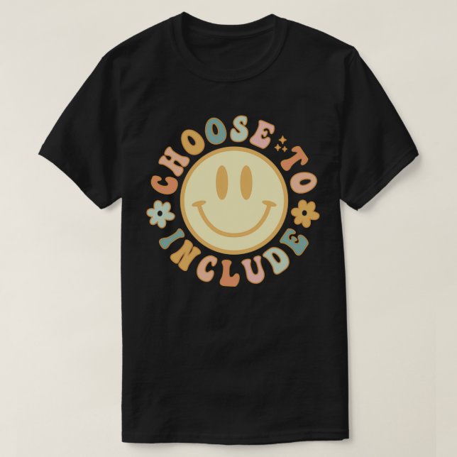 Choose To Include Autism Awareness Special Ed Spec T-Shirt (Design Front)