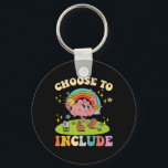 Choose To Include Neurodiversity Autism Teacher Ap Key Ring<br><div class="desc">Choose To Include Neurodiversity Autism Teacher Apparel</div>