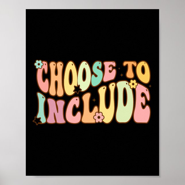 Choose To Include Special Education Teacher Autism Poster (Front)