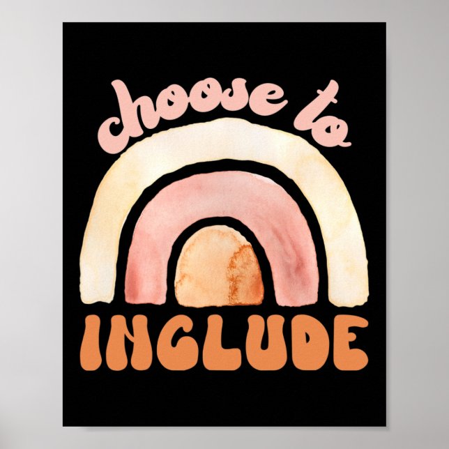 Choose To Include Special Education Teacher Autism Poster (Front)