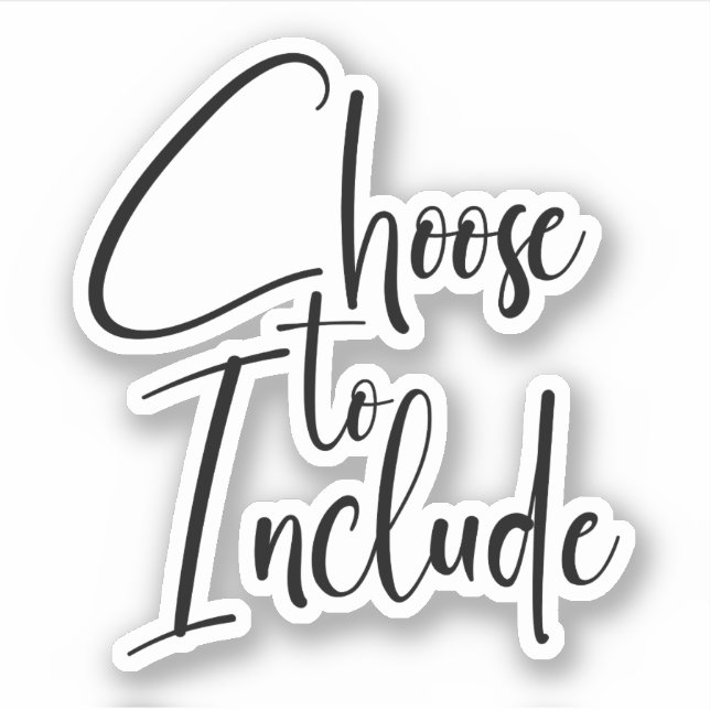 ”Choose to Include” Text (Front)