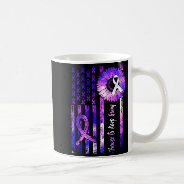 Choose To Keep Going Suicide Prevention Awareness  Coffee Mug (Right)