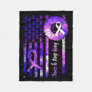Choose To Keep Going Suicide Prevention Awareness  Fleece Blanket