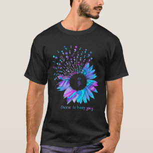 Choose To Keep Going Sunflower Suicide Prevention T-Shirt