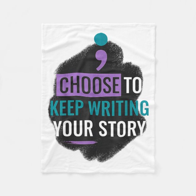 Choose To Keep Writing Your The Story For Women Me Fleece Blanket (Front)