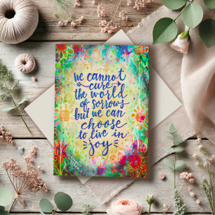 “Choose to Live in Joy” Inspirivity Card
