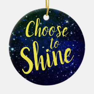 Choose to Shine Stars Cosmos Ceramic Tree Decoration