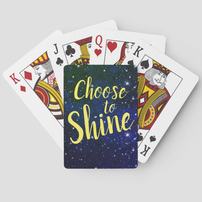 Choose to Shine Stars Cosmos Playing Cards (Back)