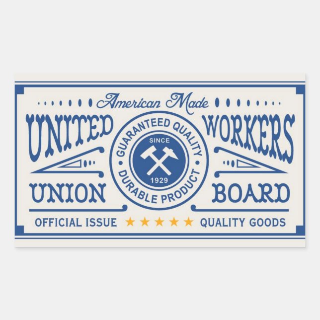 Choose Union-Made Rectangular Sticker (Front)