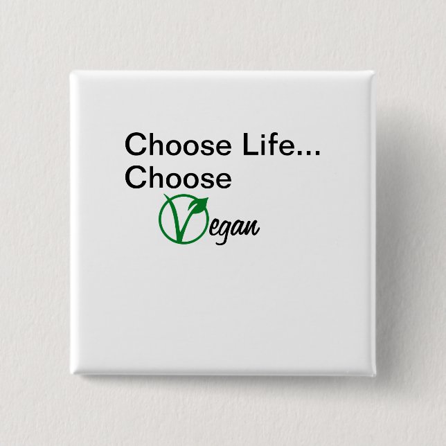 Choose Vegan button (Front)