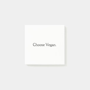 Choose Vegan: Minimal Style Post-it Notes