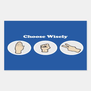 Choose Wisely Rectangular Sticker