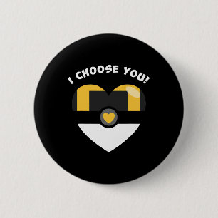 Choose You Valentine's Video Game Parody 6 Cm Round Badge