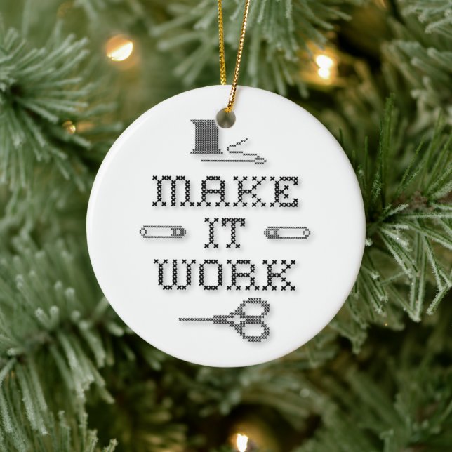 Choose Your Background Colour Ceramic Tree Decoration (Tree)