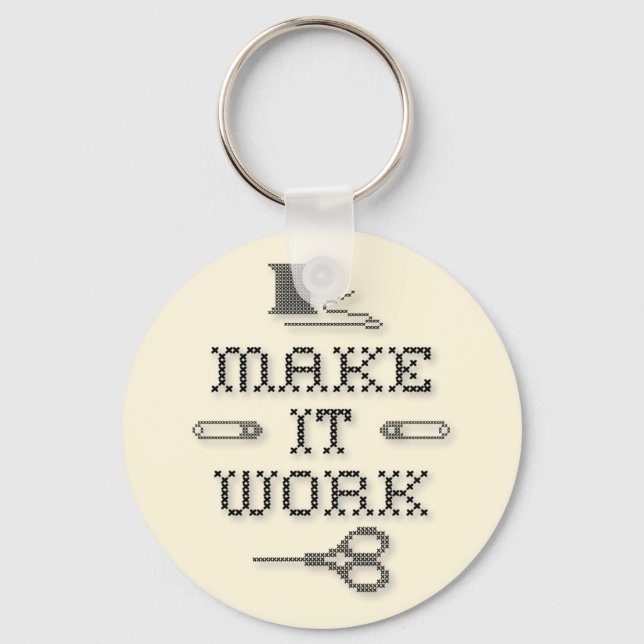 Choose Your Background Colour Key Ring (Front)