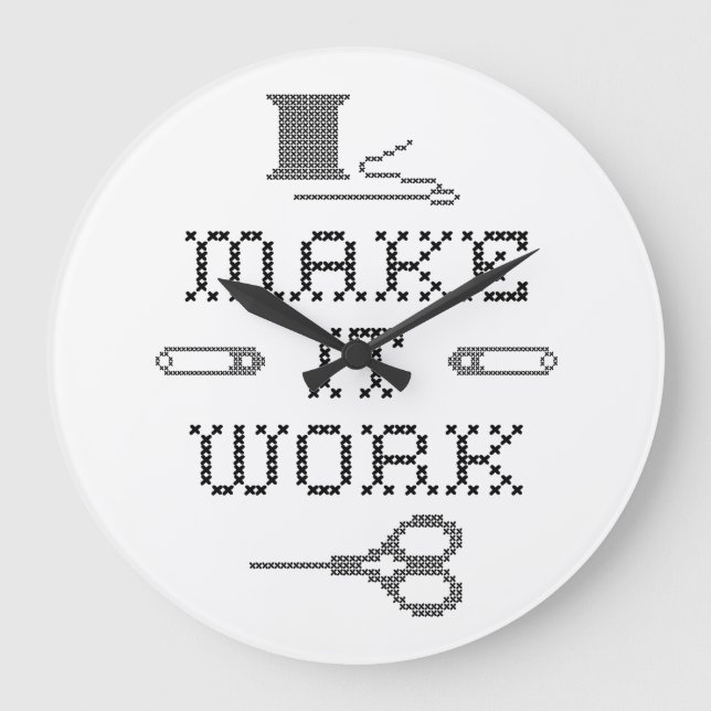 Choose Your Background Colour Large Clock (Front)