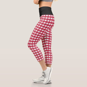 CHOOSE YOUR COLOR custom yoga capri Gingham