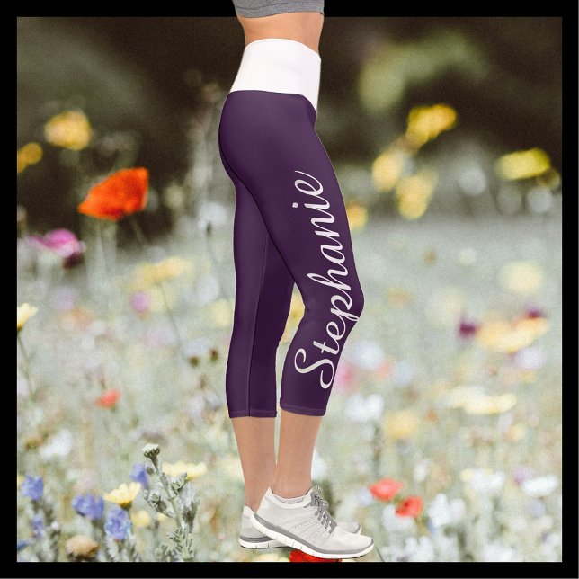CHOOSE YOUR COLOR custom yoga capri leggings (Creator Uploaded)