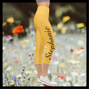 CHOOSE YOUR COLOR custom yoga capri leggings