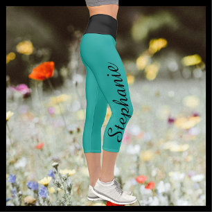 CHOOSE YOUR COLOR custom yoga capri leggings