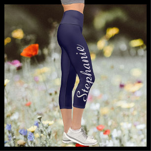 CHOOSE YOUR COLOR custom yoga capri leggings