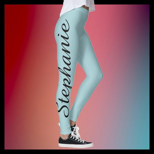 CHOOSE YOUR COLOR Custom Yoga Leggings with Name (Creator Uploaded)
