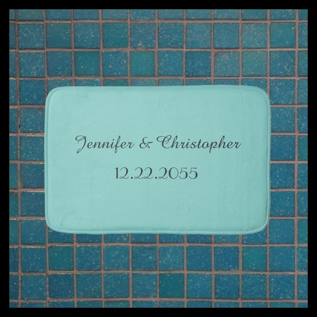 CHOOSE YOUR COLOR Personalised Plush Bath Mat (Creator Uploaded)