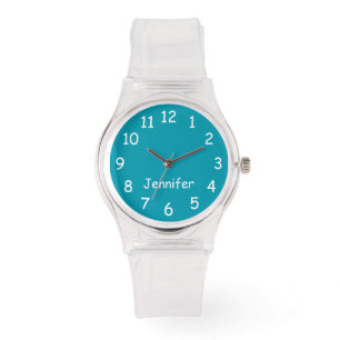 CHOOSE YOUR COLORS, Your Text, Personalized Wrist Watch