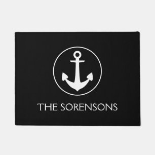 Choose Your Colour Anchor Family Name Doormat