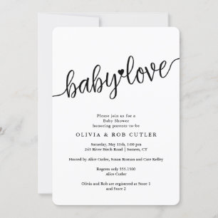 Choose Your Colour  Baby Love Shower Invitation
