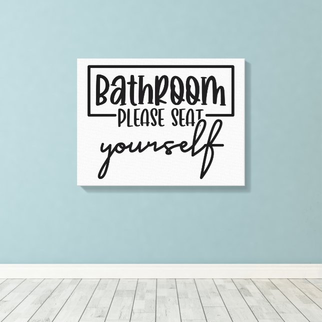 Choose Your Colour  Canvas Print (Insitu(Wood Floor))