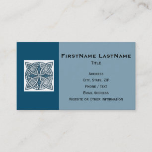 Choose Your Colour Celtic Knot Decorative Pattern  Business Card