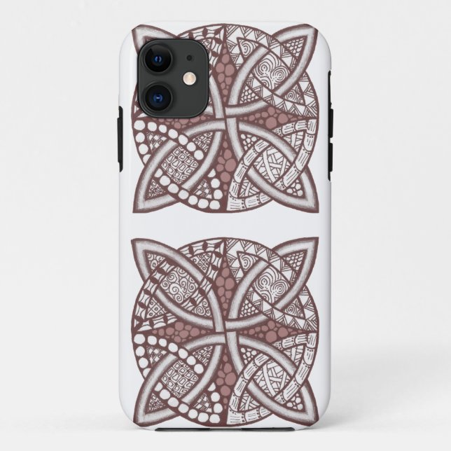 Choose Your Colour Celtic Knot Decorative Pattern Case-Mate iPhone Case (Back)