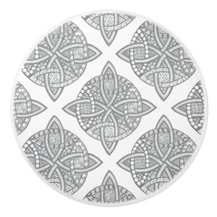 Choose Your Colour Celtic Knot Decorative Pattern Ceramic Knob