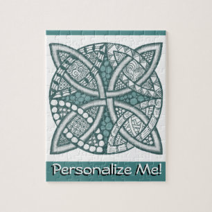 Choose Your Colour Celtic Knot Decorative Pattern Jigsaw Puzzle