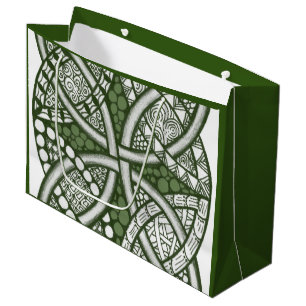 Choose Your Colour Celtic Knot Decorative Pattern Large Gift Bag