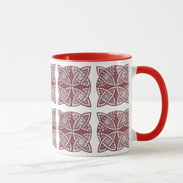 Choose Your Colour Celtic Knot Decorative Pattern Mug (Right)