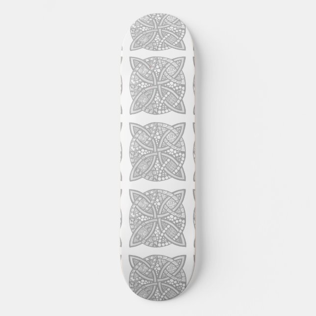 Choose Your Colour Celtic Knot Decorative Pattern Skateboard (Front)