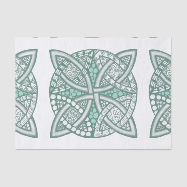 Choose Your Colour Celtic Knot Decorative Pattern Tissue Paper (Front)