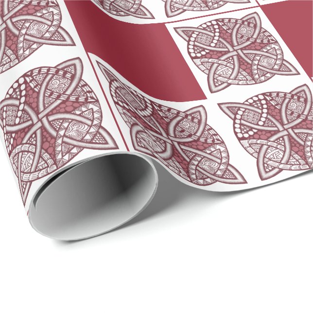 Choose Your Colour Celtic Knot Decorative Pattern Wrapping Paper (Roll Corner)