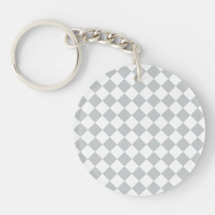Choose your Colour in one step Chequered Diamonds Key Ring