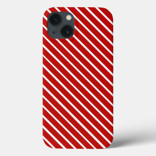 Choose Your Colour Red White Stripes Phone Case
