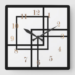 Choose your colour square wall clock