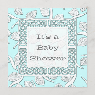 Choose Your Colour Woven Border Baby Announcement