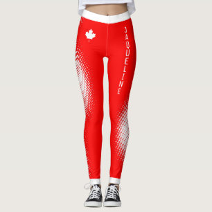 Choose YOUR Colour / YOUR Name White Dot Pattern Leggings