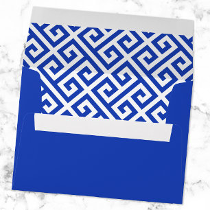 Choose Your Colours Diagonal Greek Key Pattern Envelope